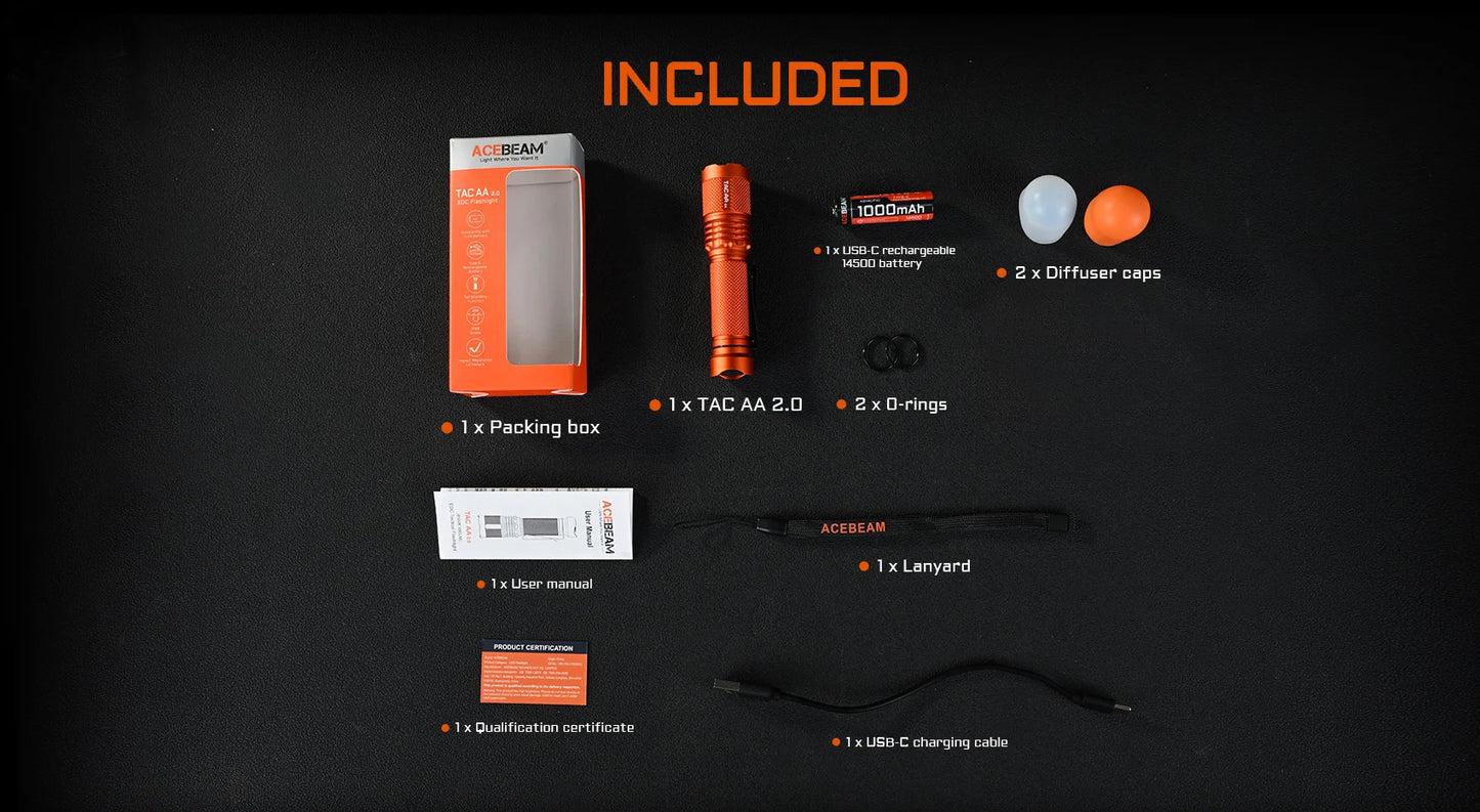 AceBeam TAC AA 2.0 | EDC Flashlight