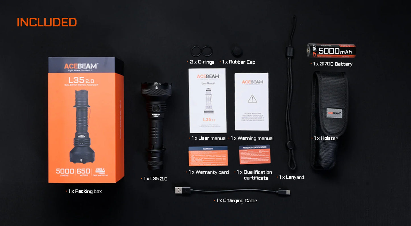 AceBeam L35 2.0 | Tactical Flashlight