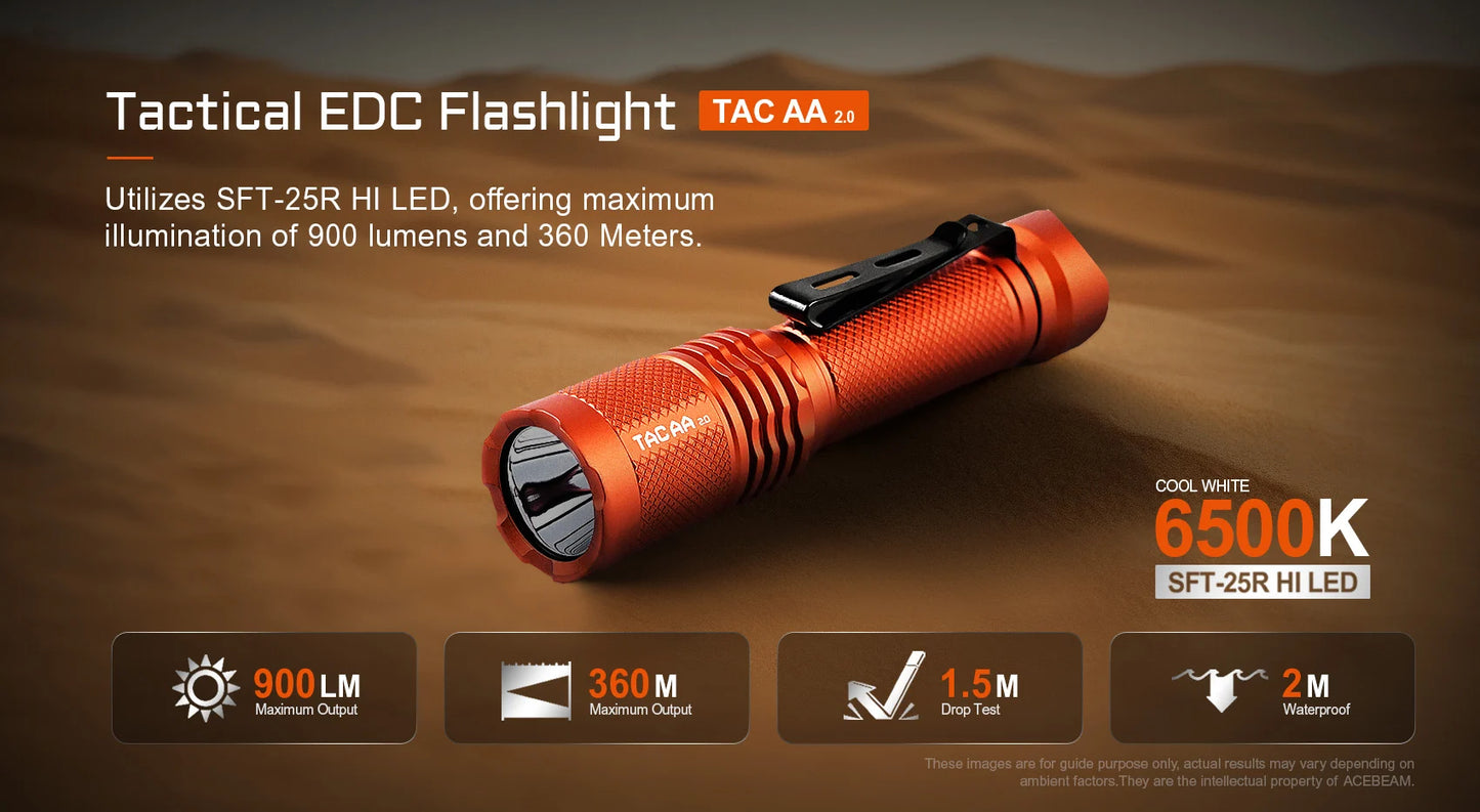 AceBeam TAC AA 2.0 | EDC Flashlight
