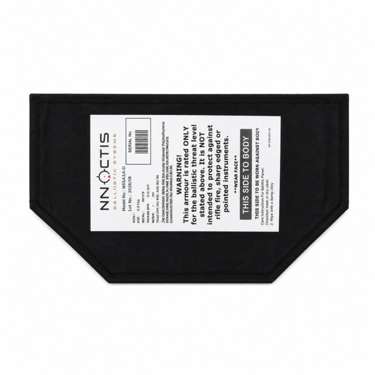 Noctis Ballistics Lev. IIIA Dangler Insert - 0.2kg