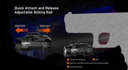 AceBeam G10 | Rail-Mounted Pistol Light