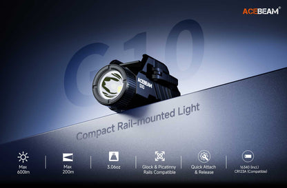 AceBeam G10 | Rail-Mounted Pistol Light