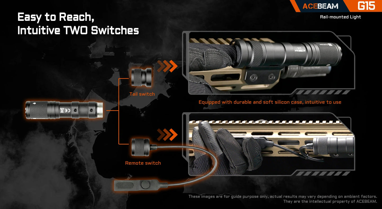 AceBeam G15 | Rail-Mounted Rifle Light