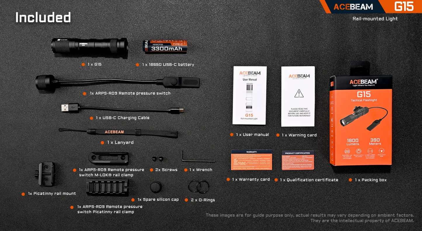 AceBeam G15 | Rail-Mounted Rifle Light