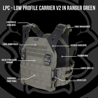 Warrior Assault LPC V2.0 Plate Carrier | Ranger Green