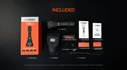 AceBeam L19 2.0 | Long Range Flashlight