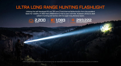 AceBeam L19 2.0 | Long Range Flashlight