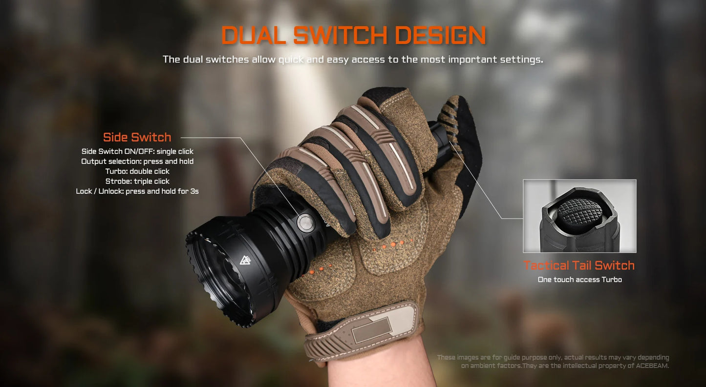 AceBeam L19 2.0 | Long Range Flashlight